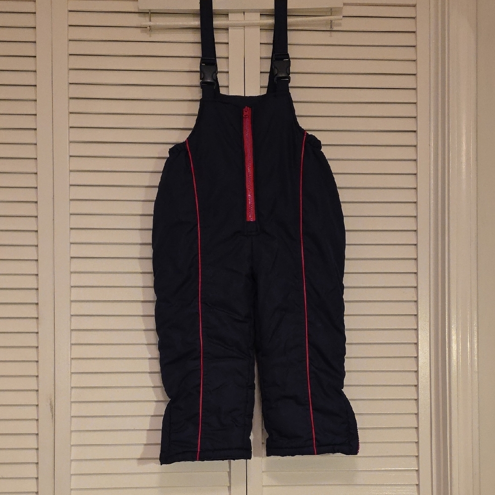 Wonderkids Dark Blue Overalls with Pink Accents